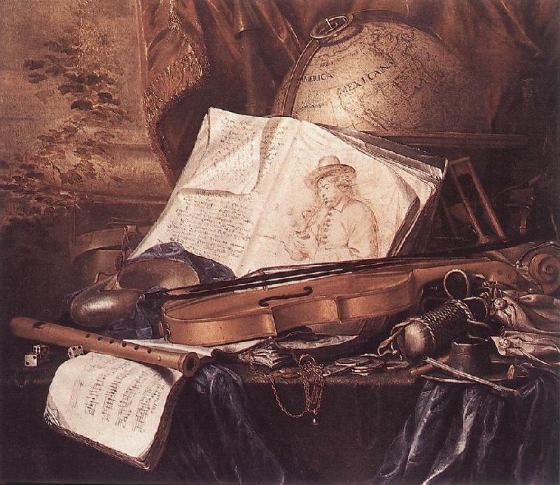 RING, Pieter de Still-Life of Musical Instruments France oil painting art